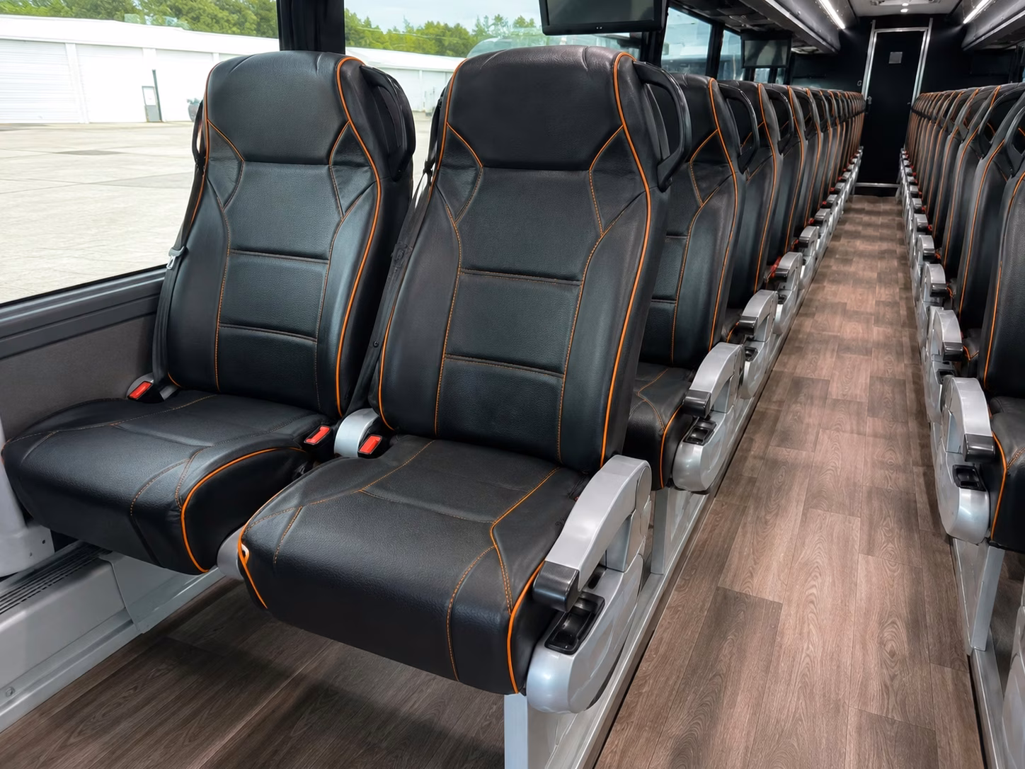 thornton charter bus interior